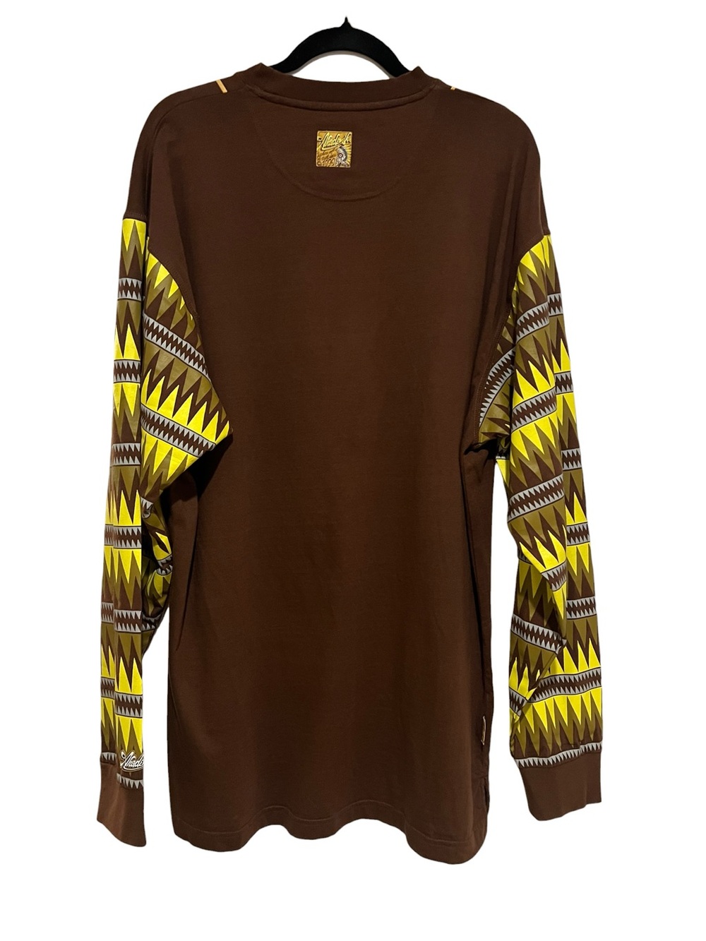 Vintage Akademiks Brown Tribal Inspired Y2K 90’s Streetwear Graphic Tee Shirt-XL - Picture 2 of 8